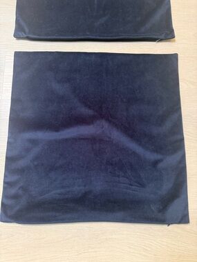 24 x 24 Velvet Throw Pillow Cover in Deep Navy